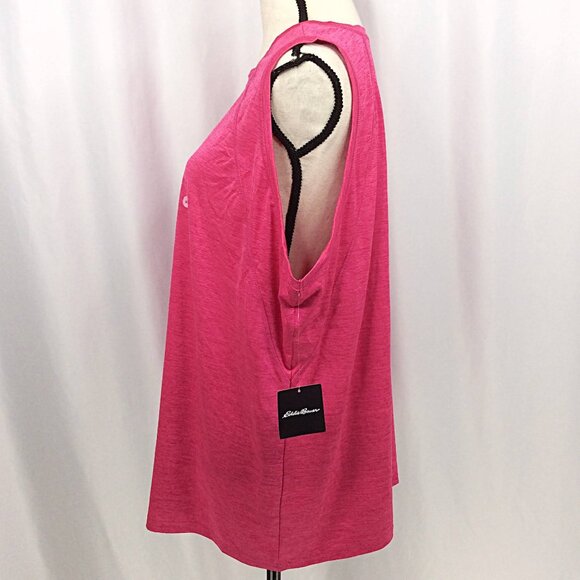 NWT Eddie Bauer Resolution High Neck Tank Top Womens Plus Size 2X Pink - Picture 6 of 9